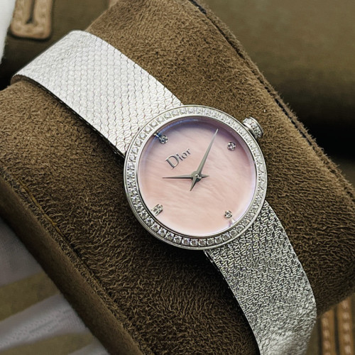 Dior Womens Watch Luxury Brand Design Dior La D de Dior Satine 25mm Fashion Type with Original Box CD047112M002_0000 Whatsapp 【+1-3239614486】