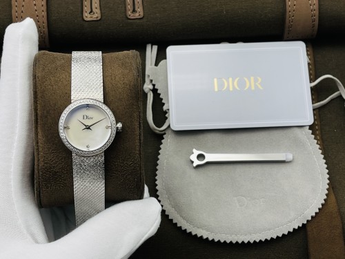 Dior Womens Watch Luxury Brand Design Dior La D de Dior Satine 25mm Fashion Type with Original Box CD047112M002_0000 Whatsapp 【+1-3239614486】