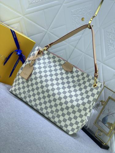Louis Vuitton Womens Bags Handbags Luxury Brand Fashion Design GRACEFUL MM M43701  Beige Monogram Canvas without Original Box