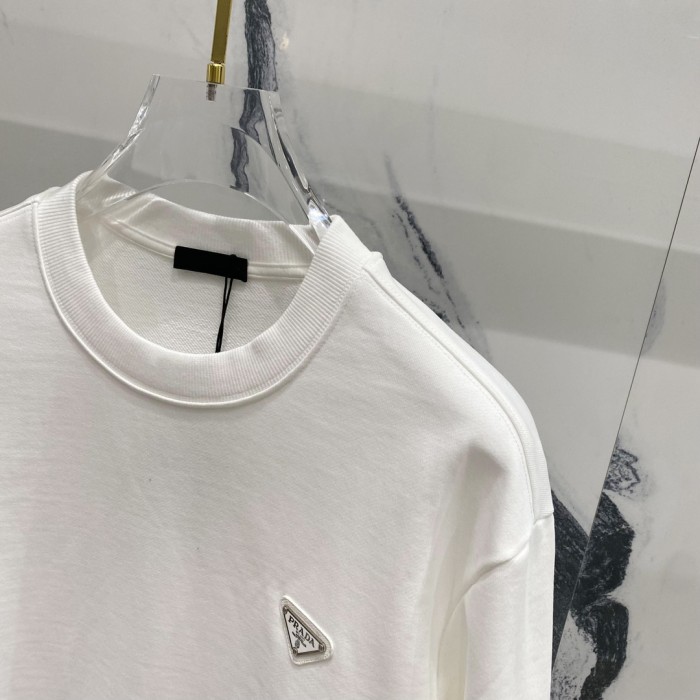 Prada Women Mens Long Sleeve T Shirts Sweatshirt Luxury Brand Mens Sweatshirts Whatsapp【+1-3239614486】