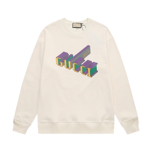Gucci Womens Mens Sweatshirt Luxury Brand Mens Sweatshirts Winter Fashion COTTON JERSEY SWEATSHIRT WITH PRINT Whatsapp【+1-3239614486】