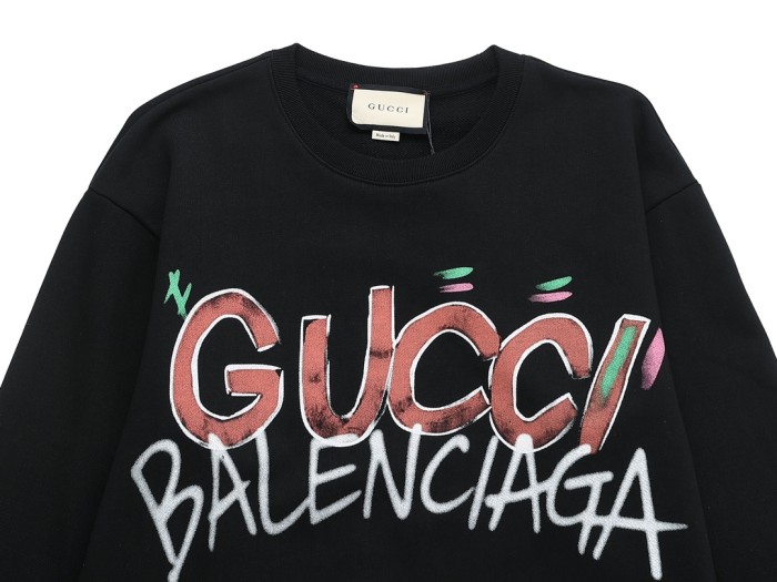 Gucci x Balenciaga Womens Mens Sweatshirt Luxury Brand Mens Sweatshirt Whatsapp【+1-3239614486】