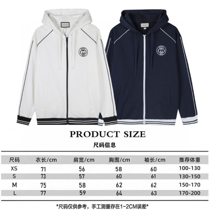 Gucci Womens Mens Zip Hoodie Luxury Brand Mens Sweatshirt Winter Fashion COTTON JERSEY SWEATSHIRT WITH PATCH Whatsapp【+1-3239614486】