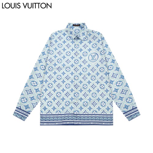 Louis Vuitton Women Mens Long Sleeve Shirts Luxury Brand Mens Shirt Top Quality Whatsapp 【+1-3239614486】