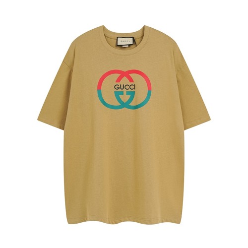 Gucci Luxury Brand Women Mens Short Sleeve T-Shirt COTTON JERSEY PRINTED T-SHIRT ‎771758 XJF68 1152 Whatsapp 【+1-3239614486】