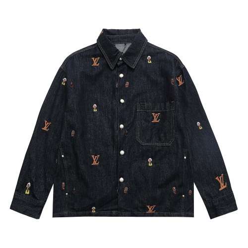 Louis Vuitton Men Womens Jackets Denim Luxury Brand Mens Jackets Top Quality Whatsapp【+1-3239614486】