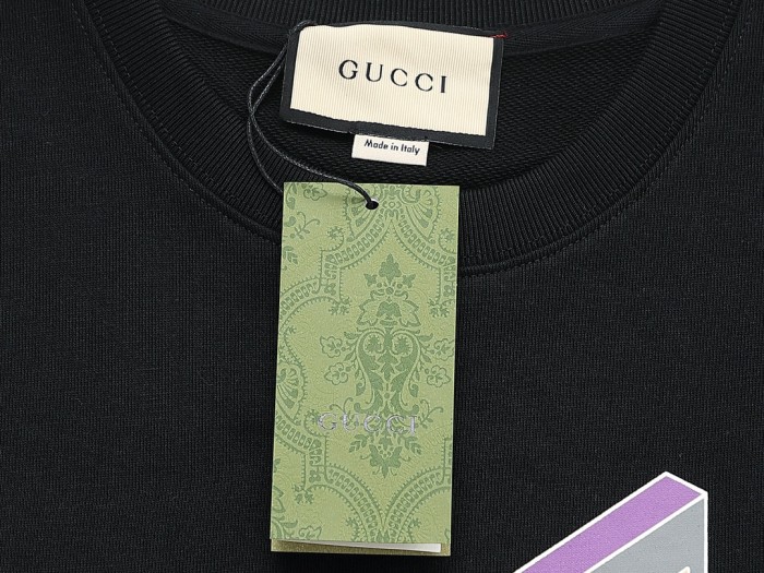 Gucci Womens Mens Sweatshirt Luxury Brand Mens Sweatshirts Winter Fashion COTTON JERSEY SWEATSHIRT WITH PRINT Whatsapp【+1-3239614486】