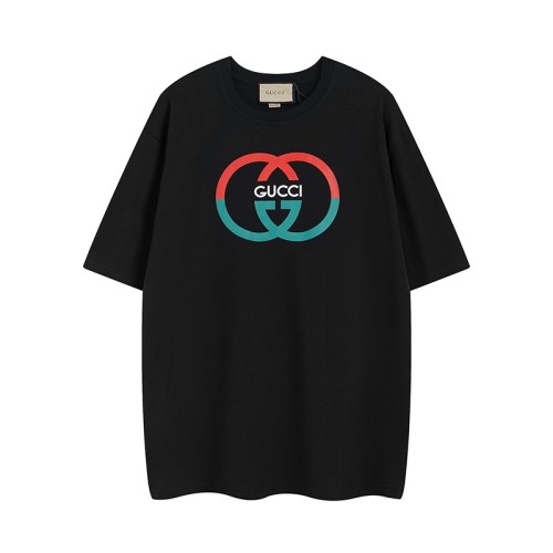 Gucci Luxury Brand Women Mens Short Sleeve T-Shirt COTTON JERSEY PRINTED T-SHIRT 771758 XJF68 2293 Whatsapp 【+1-3239614486】