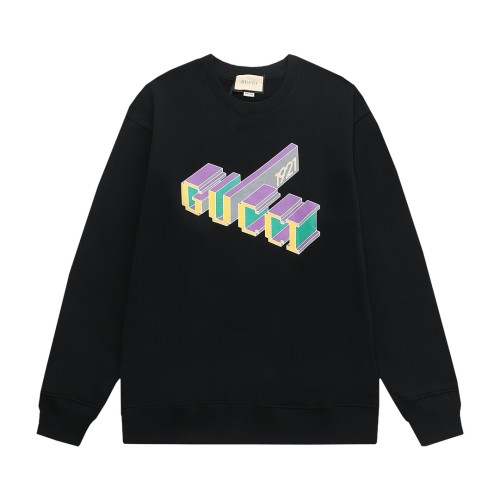 Gucci Womens Mens Sweatshirt Luxury Brand Mens Sweatshirts Winter Fashion COTTON JERSEY SWEATSHIRT WITH PRINT Whatsapp【+1-3239614486】