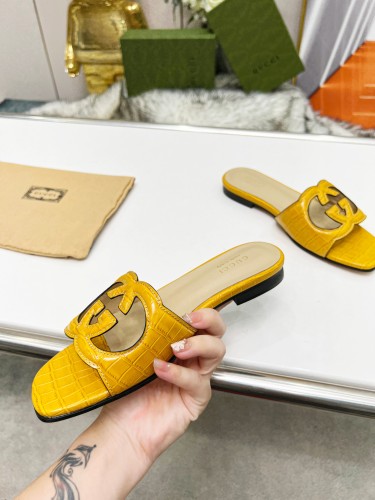 Gucci Womens Shoes Slippers Gucci WOMEN'S INTERLOCKING G CUT-OUT SANDAL Luxury Brand with Original Box 694451 US000 2535 Whatsapp 【+1-3239614486】