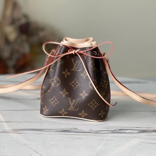 Louis Vuitton Womens Bags Luxury Brand Crossbody Bags Nano Noé Monogram Canvas M41346 with Original Box Whatsapp【+1-3239614486】
