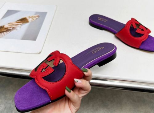 Gucci Womens Shoes Slippers Gucci WOMEN'S INTERLOCKING G CUT-OUT SANDAL Luxury Brand with Original Box 694451 US000 2535 Whatsapp 【+1-3239614486】