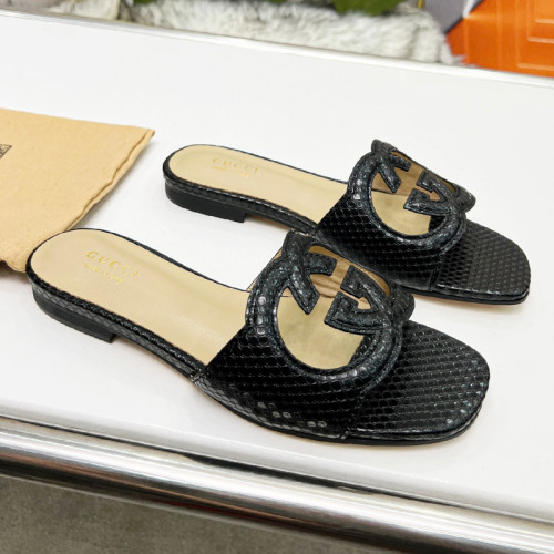 Gucci Womens Shoes Slippers Gucci WOMEN'S INTERLOCKING G CUT-OUT SANDAL Luxury Brand with Original Box 694451 US000 2535 Whatsapp 【+1-3239614486】