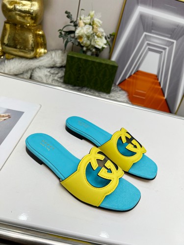 Gucci Womens Shoes Slippers Gucci WOMEN'S INTERLOCKING G CUT-OUT SANDAL Luxury Brand with Original Box 694451 US000 2535 Whatsapp 【+1-3239614486】