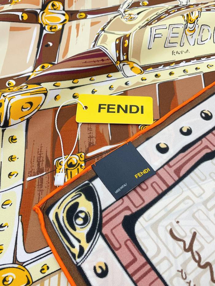 Fendi Scarves Womens Fashion Scarf with Original Box Whatsapp【+1-3239614486】