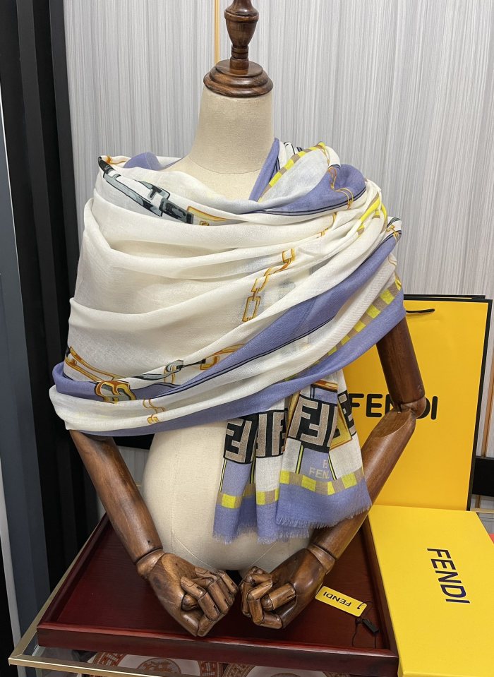 Fendi Scarves Womens Fashion Scarf with Original Box Whatsapp【+1-3239614486】