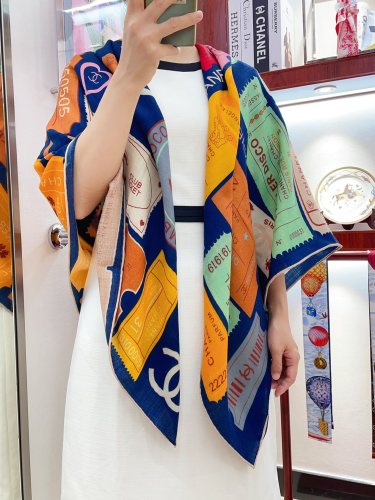 Chanel Scarves Womens Fashion Scarf with Original Box Whatsapp【+1-3239614486】