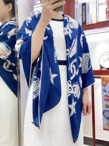 Chanel Scarves Womens Fashion Scarf with Original Box Whatsapp【+1-3239614486】