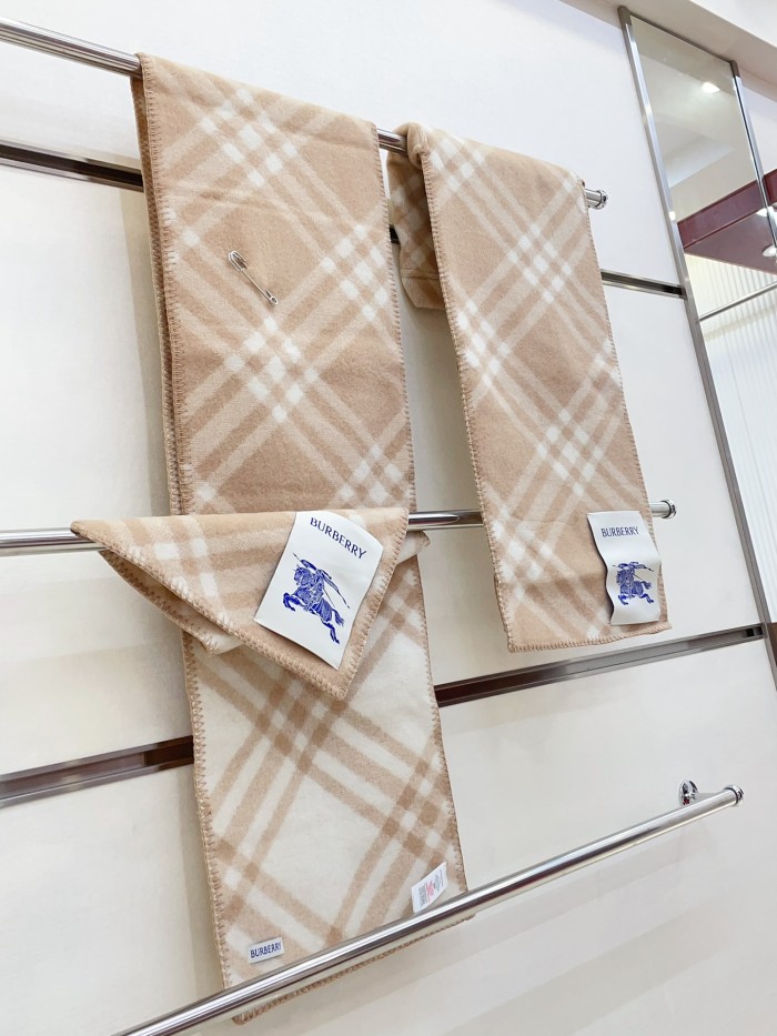 Burberry Scarves Men Womens Fashion Scarf Check Wool Scarf with Original Box Whatsapp【+1-3239614486】