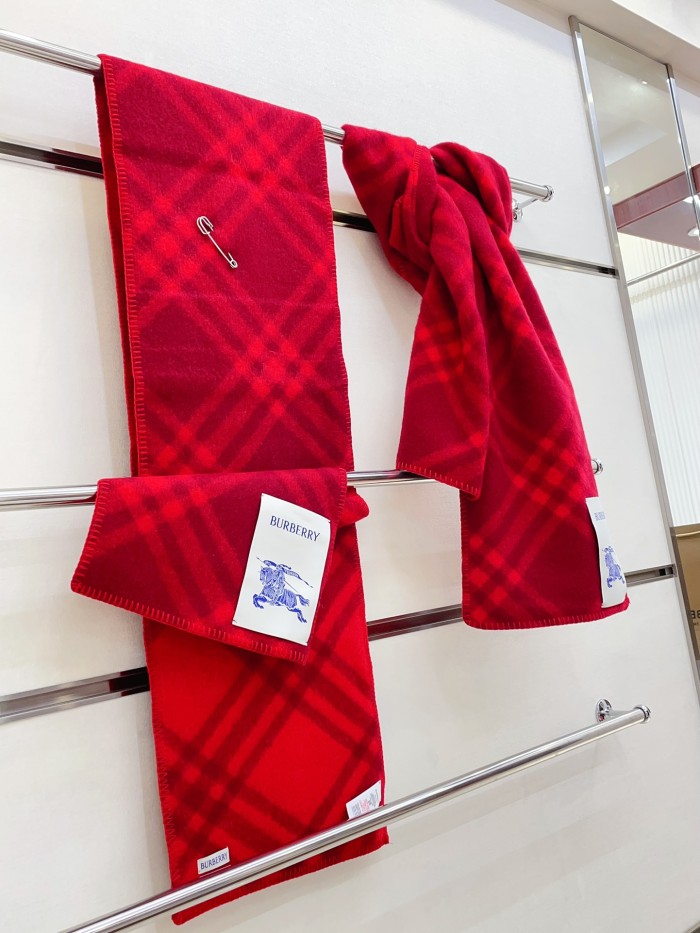 Burberry Scarves Men Womens Fashion Scarf Check Wool Scarf 80792481 with Original Box Whatsapp【+1-3239614486】