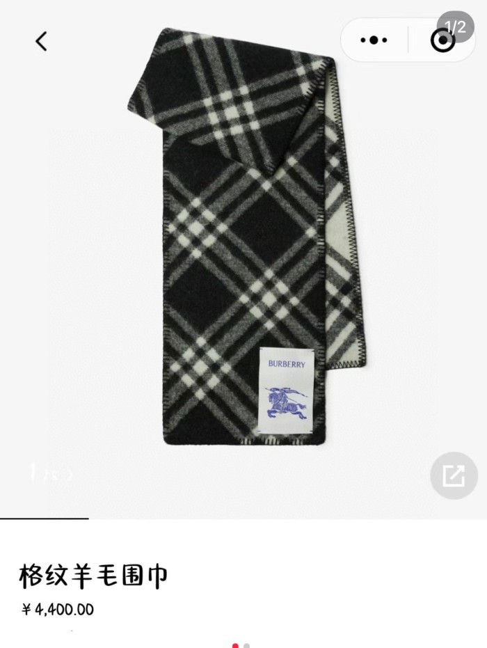 Burberry Scarves Men Womens Fashion Scarf Check Wool Scarf 80792461 with Original Box Whatsapp【+1-3239614486】