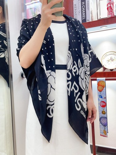 Chanel Scarves Womens Fashion Scarf with Original Box Whatsapp【+1-3239614486】