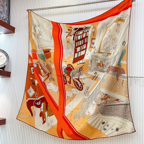 Hermes Scarves Womens Fashion Scarf Shawl with Original Box Whatsapp【+1-3239614486】