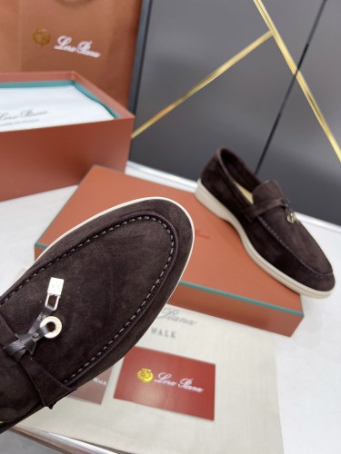 Loro Piana Womens Mens Shoes Loafers Casual Design Luxury Brand Fashion Shoes for Women with Original Box Whatsapp【+1-3239614486】