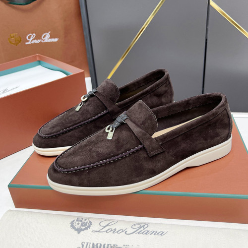 Loro Piana Womens Mens Shoes Loafers Casual Design Luxury Brand Fashion Shoes for Women with Original Box Whatsapp【+1-3239614486】