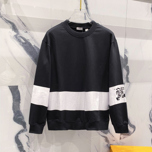 Burberry Womens Mens Sweatshirt Luxury Brand Mens EKD Stripe Cotton Sweatshirt Whatsapp【+1-3239614486】