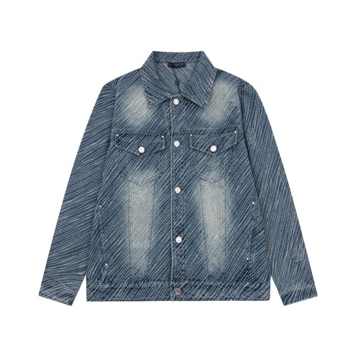 Louis Vuitton Men Womens Jackets Denim Coat Luxury Brand Mens Jackets Top Quality Whatsapp【+1-3239614486】