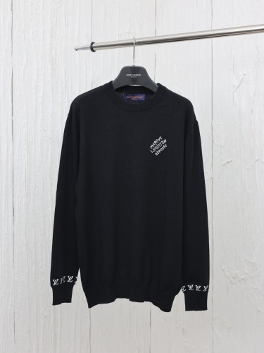 Louis Vuitton Men Womens Sweater Knitwear Luxury Brand Mens Sweaters Long-Sleeved Cotton Crewneck 1AFQSS Top Quality Whatsapp【+1-3239614486】