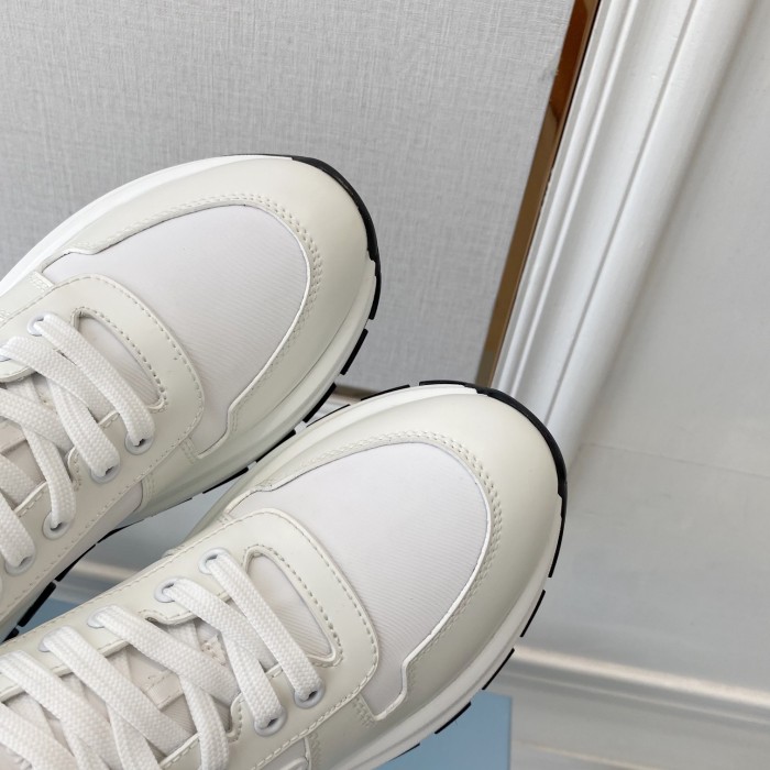 Prada Mens Shoes Casual Luxury Brand Breathable Sneakers with Original Box Downtown leather sneakers 2EE364_3LKG_F098Z with Original Box Whatsapp【+1-3239614486】