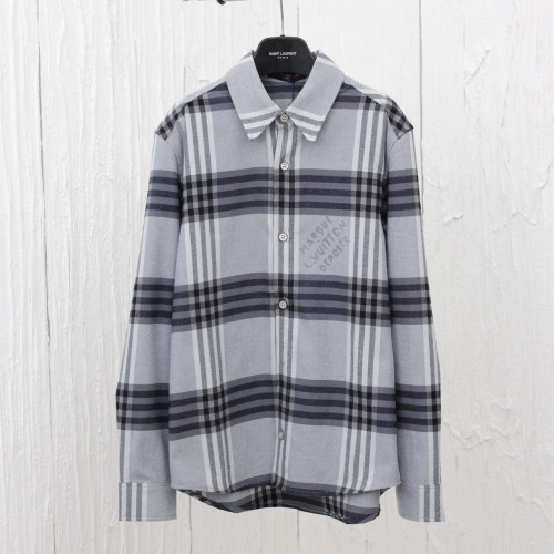 Louis Vuitton Women Men Shirts Luxury Brand Mens Shirt  Long-Sleeved Cotton Flannel Shirt 1AFXST Top Quality Whatsapp 【+1-3239614486】