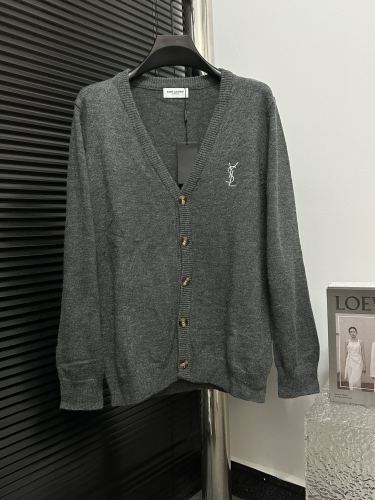 Saint Laurent YSL Cardigan Men Womens Sweater Luxury Brand Womens Knitwear Top Quality Whatsapp【+1-3239614486】