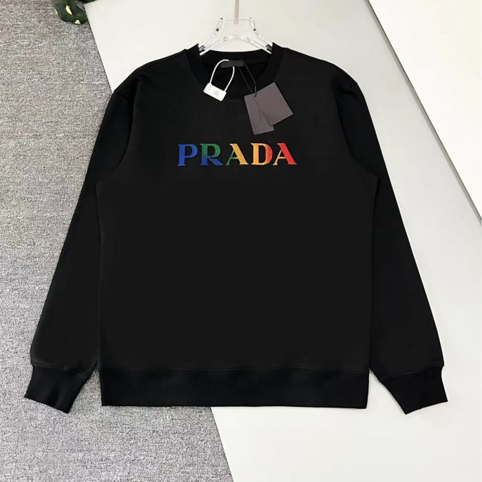 Prada Women Mens Long Sleeve T Shirts Sweatshirt Luxury Brand Mens Sweatshirts Whatsapp【+1-3239614486】