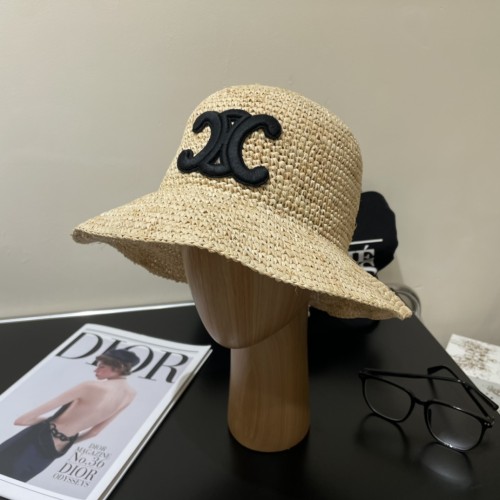 Celine Womens Hats Luxury Brand Design Celine Bucket Hat Straw Hat with Original Box Whatsapp 【+1-3239614486】