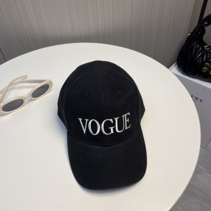 Balenciaga Mens Womens Hats Luxury Brand Design Balenciaga Baseball Hat VOGUE CAP IN BLACK FADED 8139804D6B51041 with Original Box Whatsapp 【+1-3239614486】
