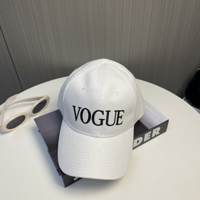 Balenciaga Mens Womens Hats Luxury Brand Design Baseball Hat VOGUE CAP IN DIRTY WHITE 813980410B29014 with Original Box Whatsapp 【+1-3239614486】