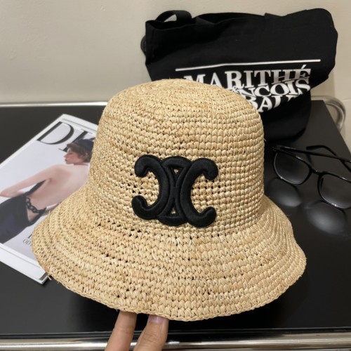 Celine Womens Hats Luxury Brand Design Celine Bucket Hat Straw Hat with Original Box Whatsapp 【+1-3239614486】