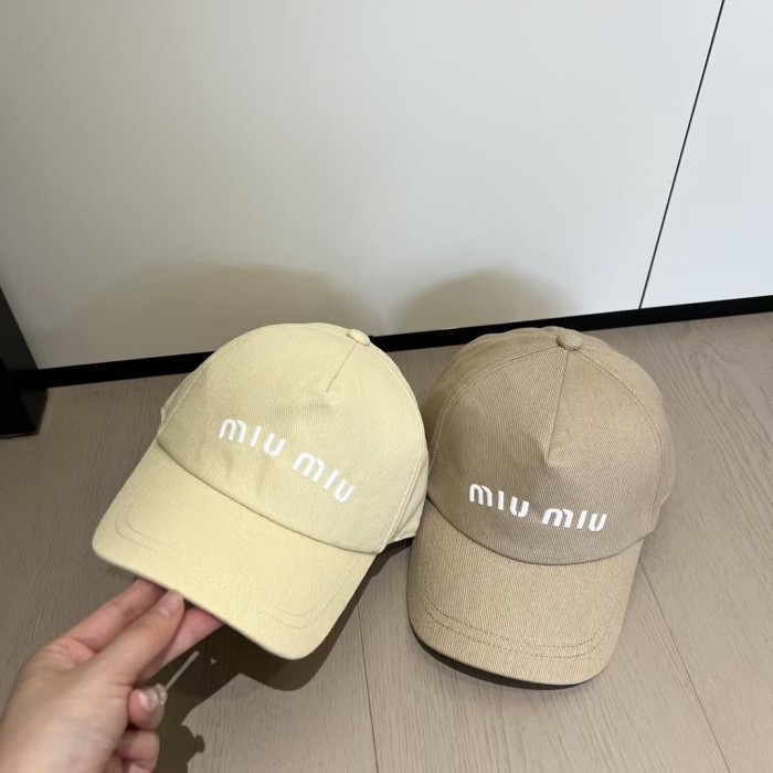 Miumiu Womens Mens Cap Baseball Hat Luxury Brand with Original Box Whatsapp 【+1-3239614486】