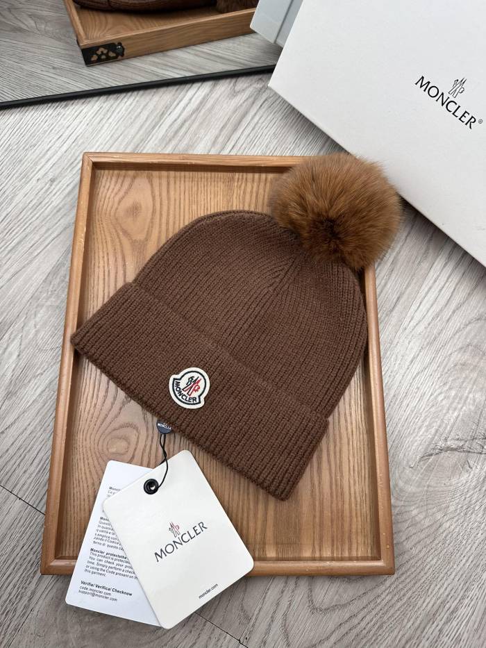 Moncler Womens Hats Luxury Brand Design Moncler Knit Hat with Original Box Whatsapp【+1-3239614486】