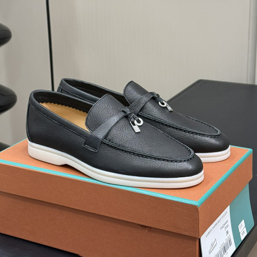 Loro Piana Womens Shoes Loafers Casual Design Luxury Brand Fashion Shoes for Women with Original Box Whatsapp【+1-3239614486】