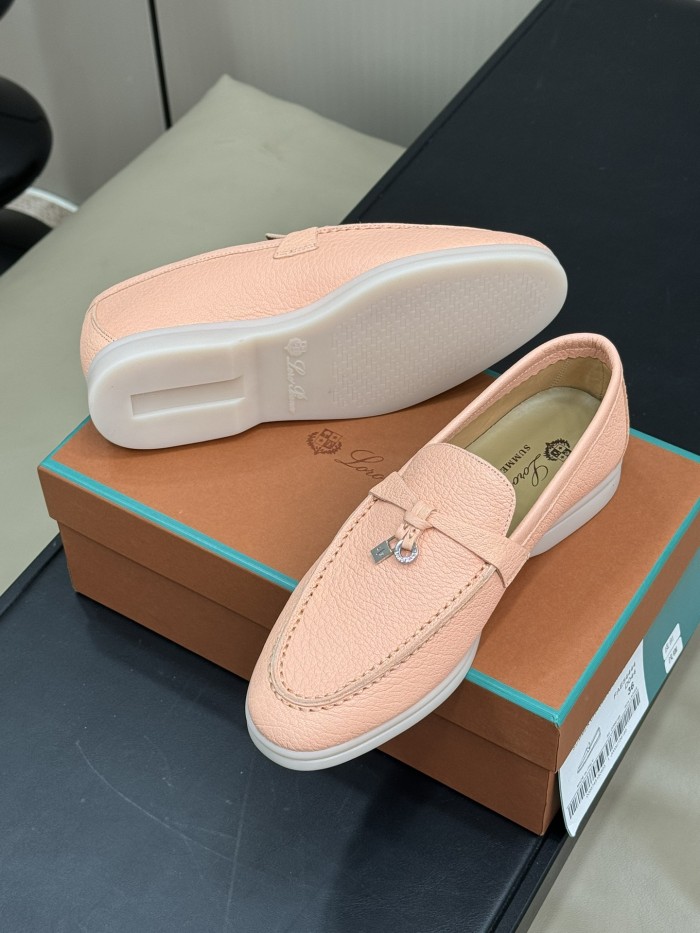 Loro Piana Womens Shoes Loafers Casual Design Luxury Brand Fashion Shoes for Women with Original Box Whatsapp【+1-3239614486】
