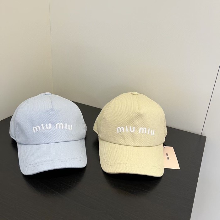 Miumiu Womens Mens Cap Baseball Hat Luxury Brand with Original Box Whatsapp 【+1-3239614486】