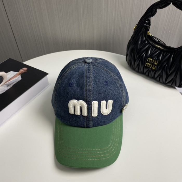 Miumiu Womens Mens Cap Baseball Hat Luxury Brand with Original Box Whatsapp 【+1-3239614486】