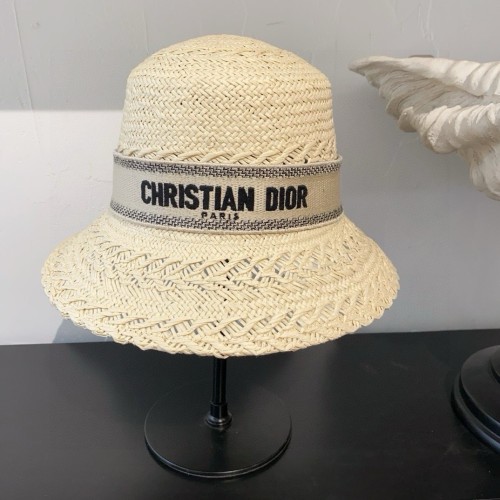 Dior Womens Bucket Hat Straw Hat Luxury Brand Design Dior Cap with Original Box Whatsapp 【+1-3239614486】