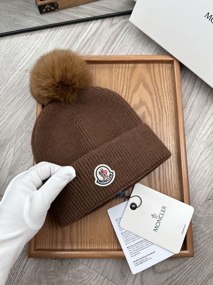 Moncler Womens Hats Luxury Brand Design Moncler Knit Hat with Original Box Whatsapp【+1-3239614486】