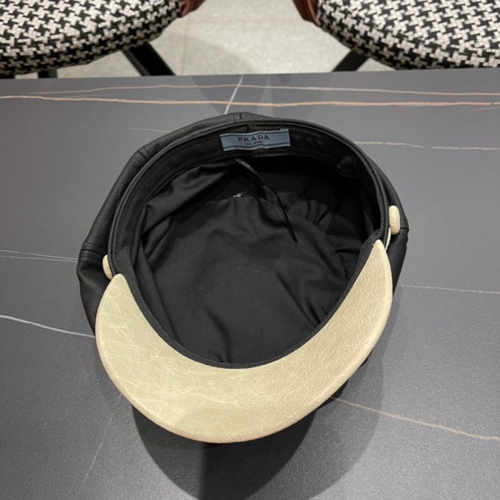 Prada Womens Hats Luxury Brand Design Prada Beret Hat with Original Box Whatsapp【+1-3239614486】