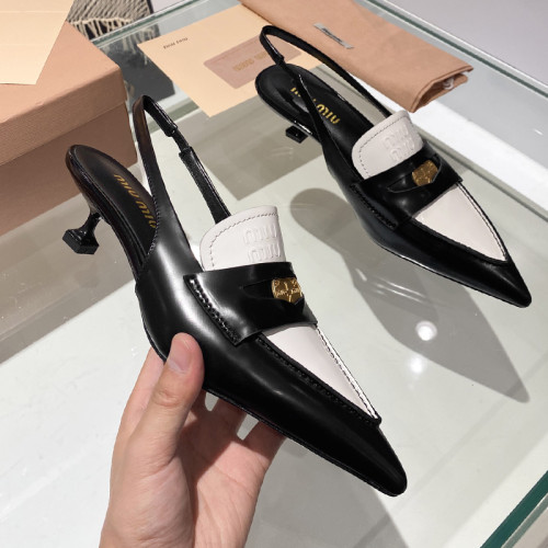 MiuMiu Womens Shoes Slippers Slides Summer Design Luxury Brand Genuine Leather Shoes with Original Box Whatsapp 【+1-3239614486】